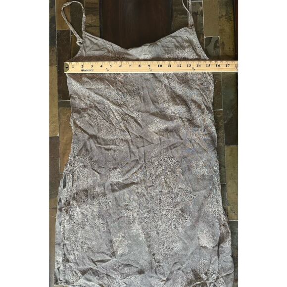badgley mischka Slip Mini Dress Size Small Vintage Gray - Picture 5 of 7